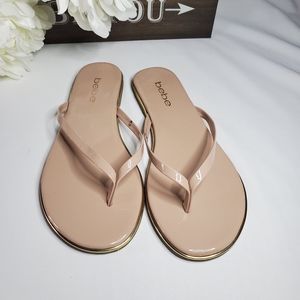 Bebe nude slippers size 6.5